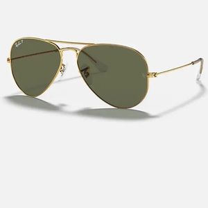 RayBan RB3025 Gold/Green polarized lenses